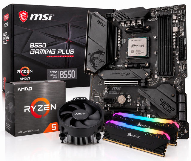 AMD Ryzen 5 5600X | MSI B550 Gaming Plus | 16 GB Corsair RGB DDR4-3600