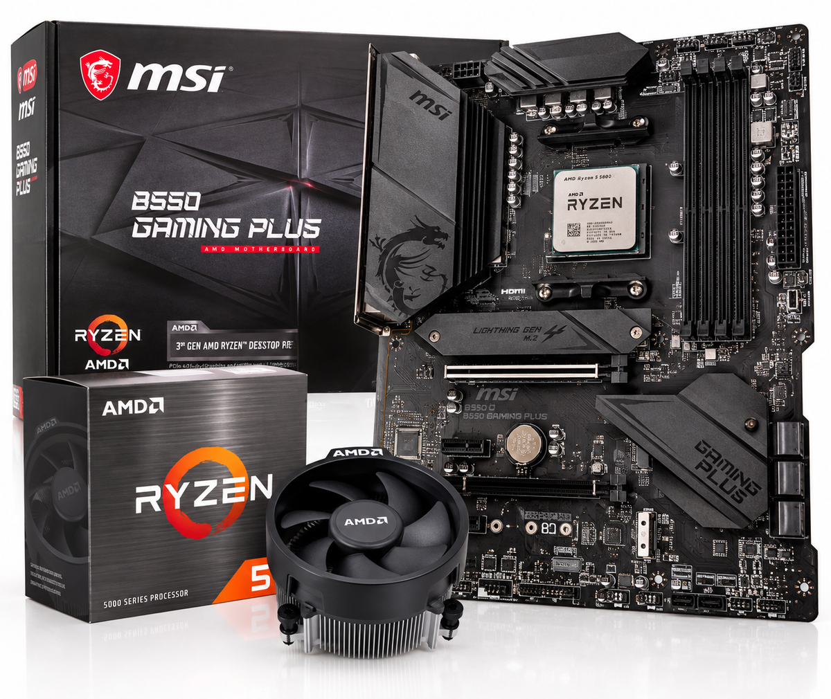 MSI B550 Gaming Plus + AMD Ryzen 5 5600X